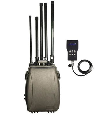 Προσαρμογή 6 ζώνες Drone Signal Jammer Portable Manpack Style Uav Defense System (Σύστημα άμυνας UAV)