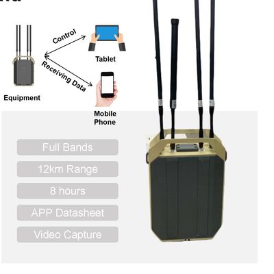 Portable Drone Detector with Real-time Video Capture Multi-terminal Alarm Notifications and Full-band Detection