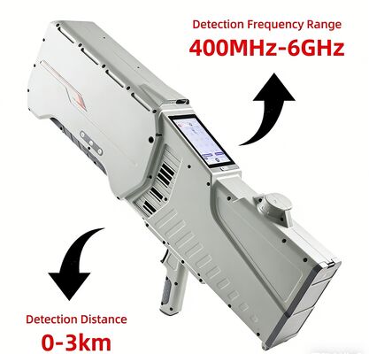 Αγορά Χειροκίνητος ανιχνευτής μη επανδρωμένων αεροσκαφών με ανίχνευση 400MHz-6GHz 3km και GPS πλοήγηση Spoofing φορητό εξοπλισμό αντιδρόμου διαδικτυακή κατασκευή