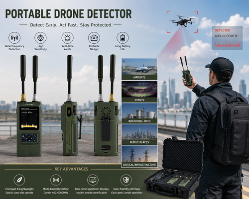 Αγορά 100MHz-8GHz Ultra-Wideband Handheld Drone Detector με καταγραφή βίντεο σε πραγματικό χρόνο και ακριβή εντοπισμό κατεύθυνσης διαδικτυακή κατασκευή