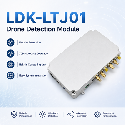 Αγορά Σύντομο 520g Drone Detection Module: 70MHz-6GHz Παθητικός αισθητήρας RF με ευαισθησία -105dBm για τα συστήματα αναγνώρισης και ασφάλειας UAV διαδικτυακή κατασκευή