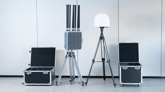 10km 70M-6Ghz Integrated Detection And Jamming Stationary Equipment Full Frequency Jammer Detector 2.4G 5.2G 5.8G