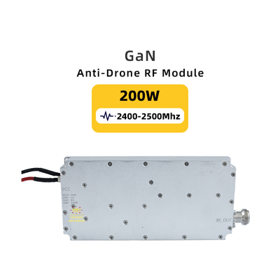 Φαρμακευτικό 200W 1.2G 900M 2.4G 430M RF ενισχυτικό μοντέλο με απομονωτή ευρυζωνική υψηλής ισχύος 52.7db Anti UAV FPV προστασία ασφαλείας